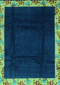 Oriental Turquoise Asian Inspired Rug, abs3594turq