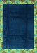 Oriental Turquoise Asian Inspired Rug, abs3594turq