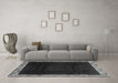 Machine Washable Oriental Gray Asian Inspired Rug in a Living Room,, wshabs3594gry