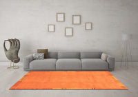 Machine Washable Abstract Orange Modern Rug, wshabs3595org