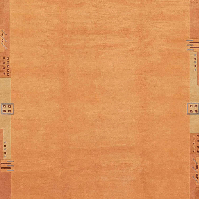 Machine Washable Abstract Dark Orange Rug, wshabs3595