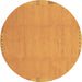 Round Abstract Brown Modern Rug, abs3595brn