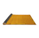 Sideview of Abstract Yellow Modern Rug, abs3595yw