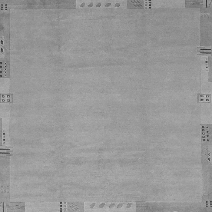Square Abstract Gray Modern Rug, abs3595gry