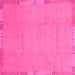 Square Abstract Pink Modern Rug, abs3595pnk