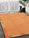 Abstract Dark Orange Modern Rug in Family Room, abs3595