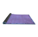 Sideview of Abstract Blue Modern Rug, abs3595blu