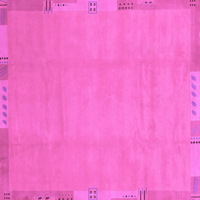 Square Abstract Purple Modern Rug, abs3595pur