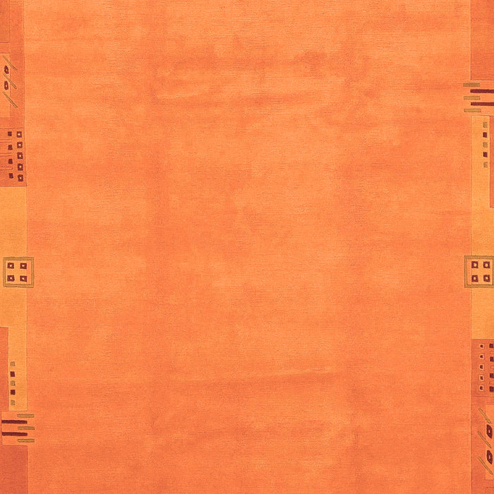 Abstract Orange Modern Rug, abs3595org
