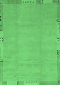 Abstract Emerald Green Modern Rug, abs3595emgrn