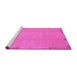 Sideview of Machine Washable Abstract Purple Modern Area Rugs, wshabs3595pur