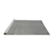 Sideview of Machine Washable Abstract Gray Modern Rug, wshabs3595gry