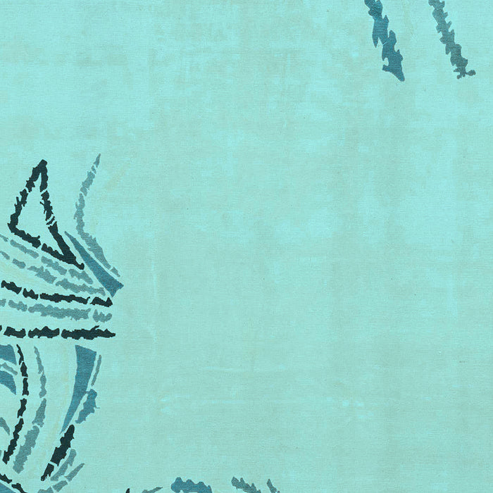 Machine Washable Solid Light Blue Modern Rug, wshabs3596lblu