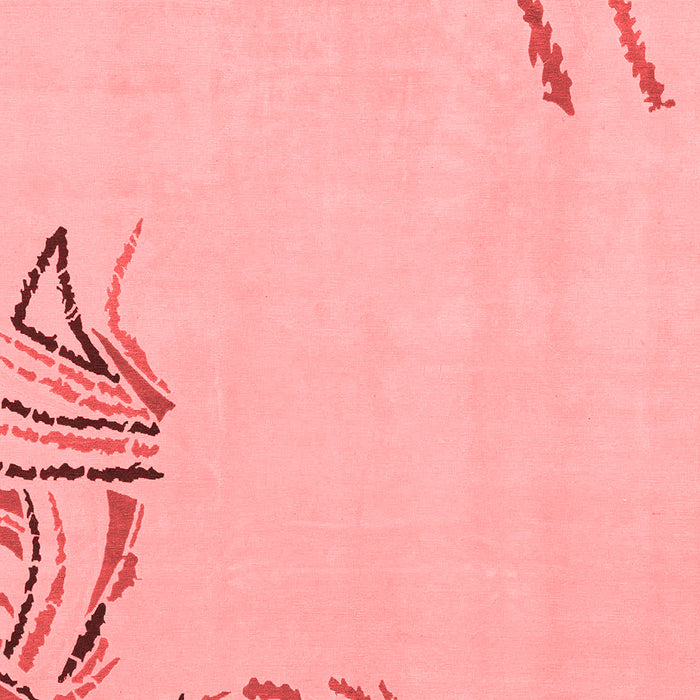 Solid Red Modern Area Rugs