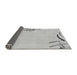 Sideview of Solid Gray Modern Rug, abs3596gry