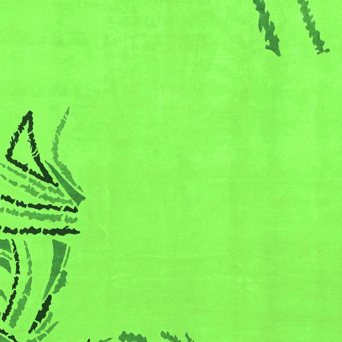 Solid Green Modern Rug, abs3596grn