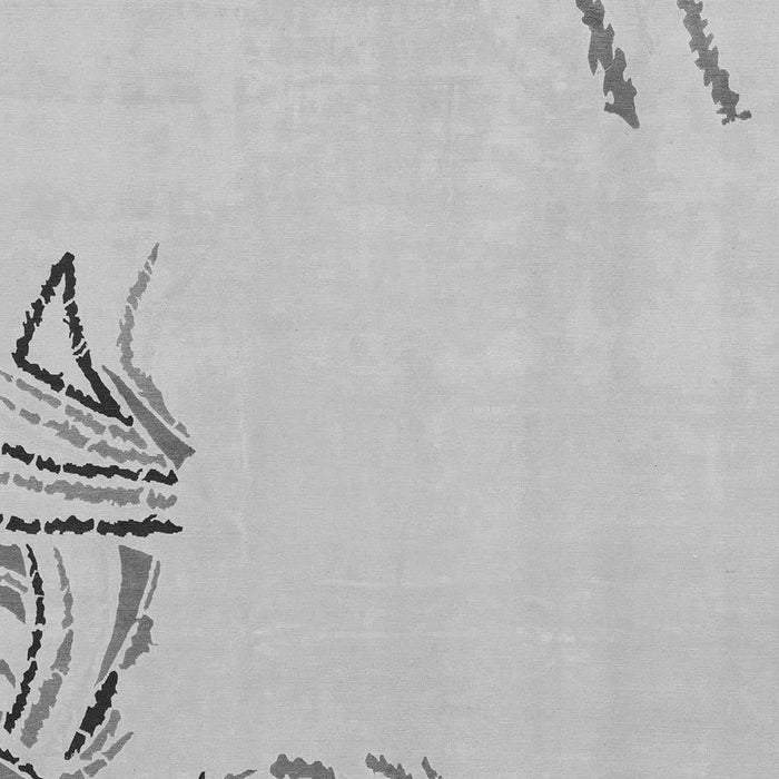 Solid Gray Modern Rug, abs3596gry