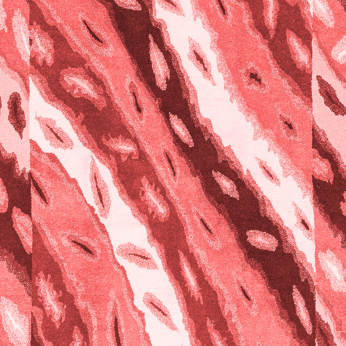 Machine Washable Animal Red Modern Rug, wshabs3597red