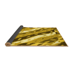 Sideview of Animal Yellow Modern Rug, abs3597yw