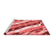 Modern Red Washable Rugs