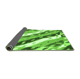 Sideview of Animal Green Modern Rug, abs3597grn