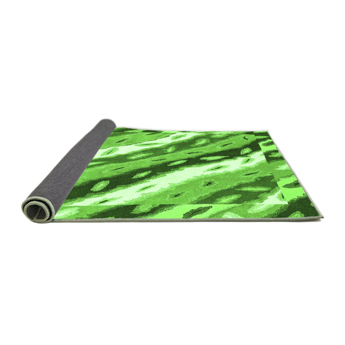 Sideview of Animal Green Modern Rug, abs3597grn