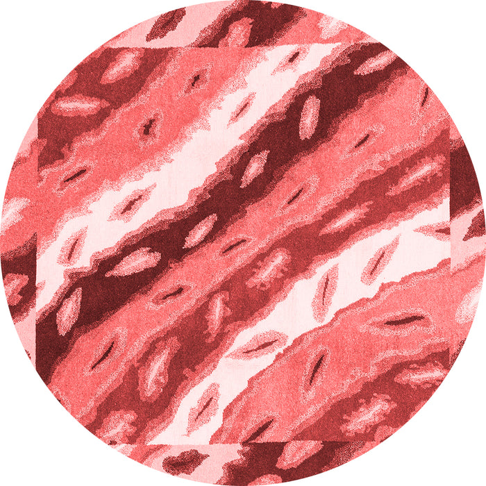 Machine Washable Animal Red Modern Rug, wshabs3597red