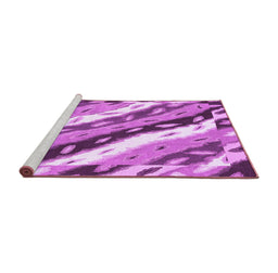 Sideview of Machine Washable Animal Purple Modern Area Rugs, wshabs3597pur
