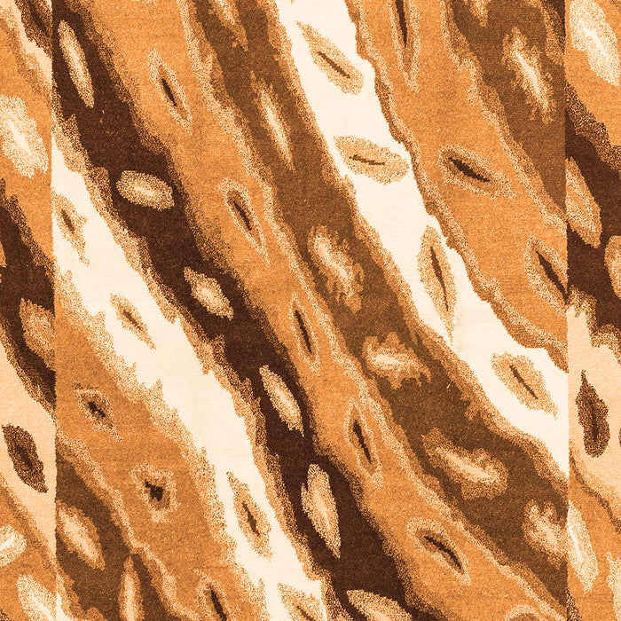 Machine Washable Animal Orange Modern Area Rugs, wshabs3598org