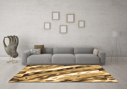Machine Washable Animal Brown Modern Rug in a Living Room,, wshabs3598brn