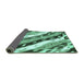 Sideview of Animal Turquoise Modern Rug, abs3598turq