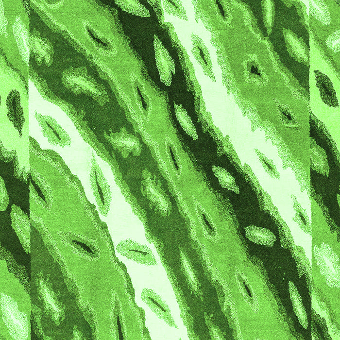 Machine Washable Animal Green Modern Area Rugs, wshabs3598grn