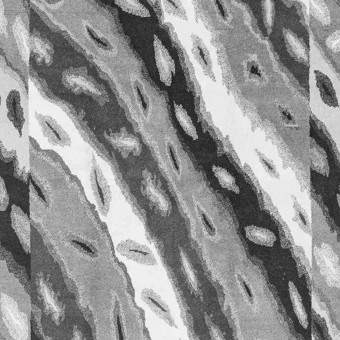 Machine Washable Animal Gray Modern Rug, wshabs3598gry