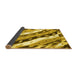 Sideview of Animal Yellow Modern Rug, abs3598yw