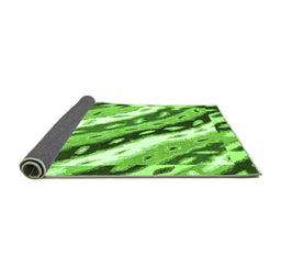 Sideview of Animal Green Modern Rug, abs3598grn