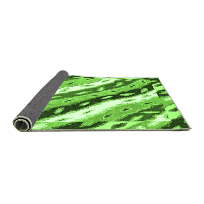Sideview of Animal Green Modern Rug, abs3598grn