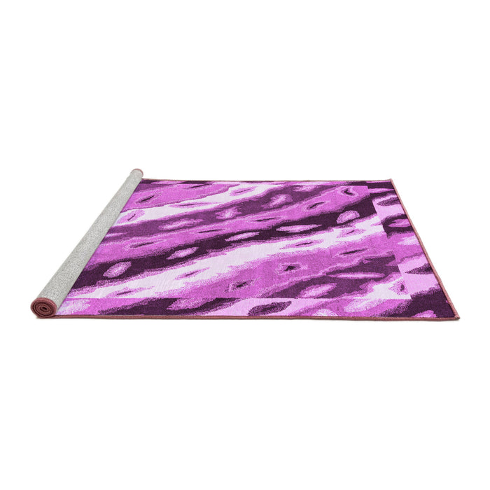 Sideview of Machine Washable Animal Purple Modern Area Rugs, wshabs3598pur