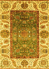 Oriental Yellow Traditional Rug, abs3599yw