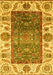 Oriental Yellow Traditional Rug, abs3599yw