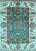 Oriental Light Blue Traditional Rug, abs3599lblu