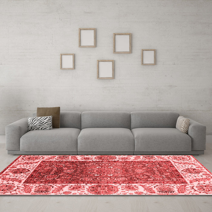 Traditional Red Washable Rugs