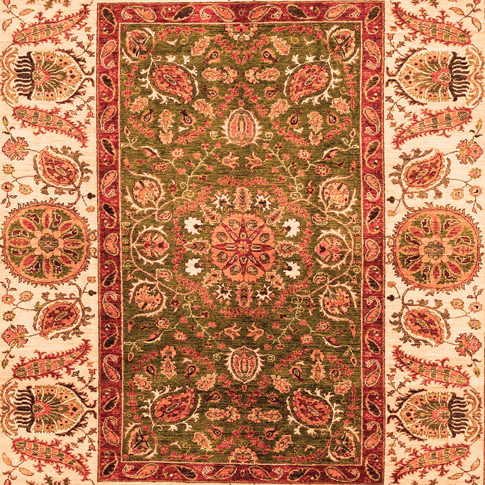 Oriental Orange Traditional Rug, abs3599org
