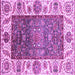 Square Oriental Purple Traditional Rug, abs3599pur