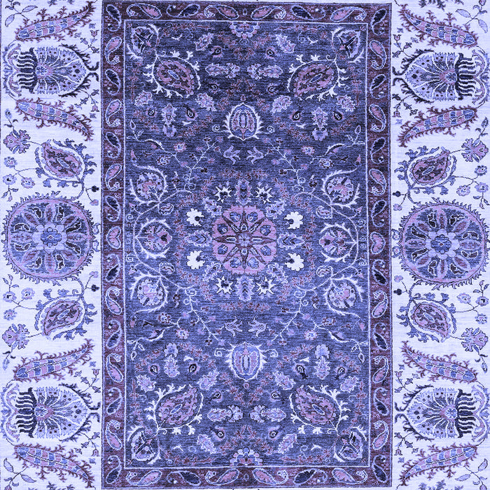 Machine Washable Oriental Blue Traditional Rug, wshabs3599blu