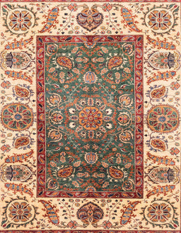 Abstract Yellow Oriental Rug, abs3599