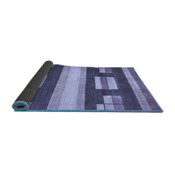 Sideview of Abstract Blue Modern Rug, abs359blu