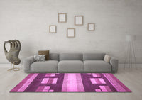 Machine Washable Abstract Purple Modern Rug, wshabs359pur