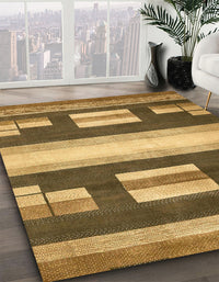 Abstract Yellow Modern Rug, abs359