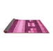 Sideview of Abstract Pink Modern Rug, abs359pnk