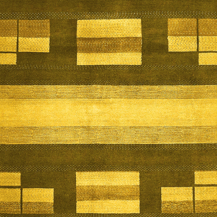 Abstract Yellow Modern Rug, abs359yw